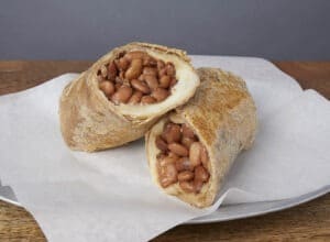Image of a bean and cheese burrito